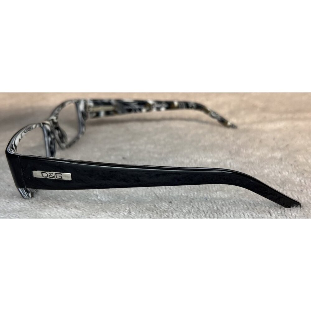 Dolce & Gabbana DD 1150 765 Black Marble Rectangular Eyeglasses Frames 53-15-135 - Picture 2 of 7